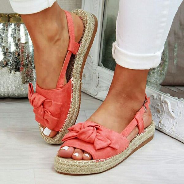 

dress shoes brand ins bow tie big size 43 platform leisure casual 2021 arrivals woman gladiator sandals, Black