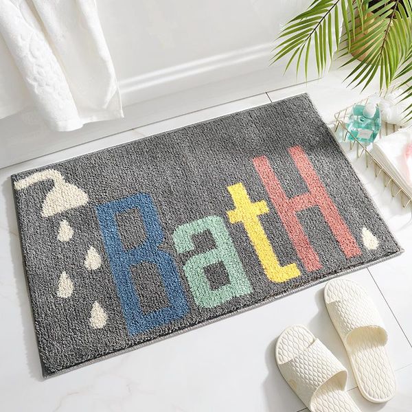 

water bath mat, bathroom rug soft and cozy, non-slip, machine-washable, thick modern for bedroom mats