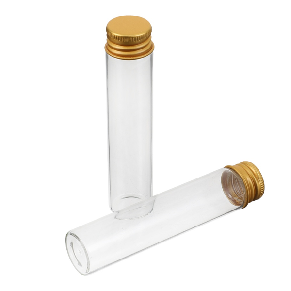 

storage bottles & jars 25pcs high borosilicate glass sealed tubes with lids
