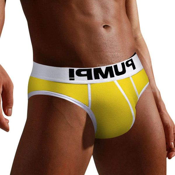 

underpants u convex cotton man's underwear briefs comfortable men's bikini gay lingerie funny, Black;white