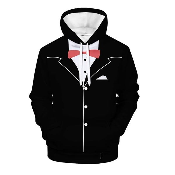 

men's hoodies & sweatshirts 3d print hoodie spray suit series printed men women casual cosplay plus fleece hooded streetwear harajuku f, Black