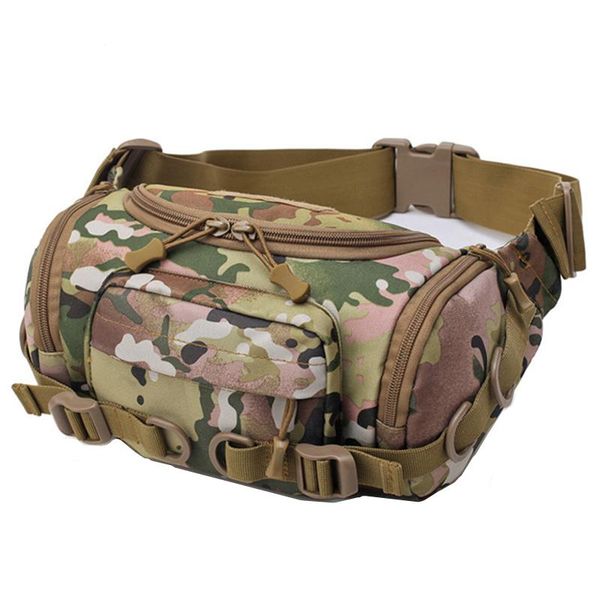 

outdoor bags tactical sports molle multifunctional waterproof waist bag mountaineering camouflage casual messenger