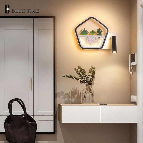 

wall lamp home led lights modern bedside for bedroom room living sconces 12w