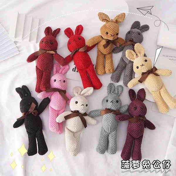 

pineapple rabbit plush cute rabbit doll key chain bag pendant plush toy