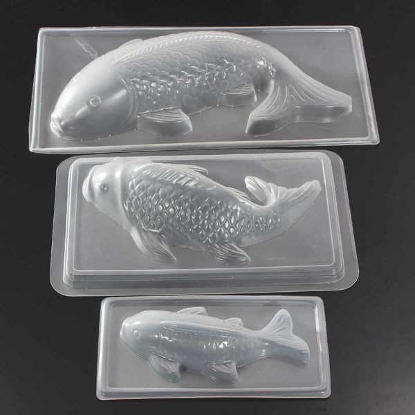 

baking moulds 3sizes 3d koi fisch fish carp mold pp muffinform kuchenformen silikonbackform backform cup cake mould tool tableware