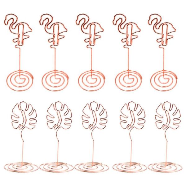 

craft tools 1 set 10pcs monstera shaped design memo clips table place name cards