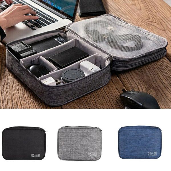 

brand style usb cable travel large digital headset gadget storage case bag organizer outdoor bags