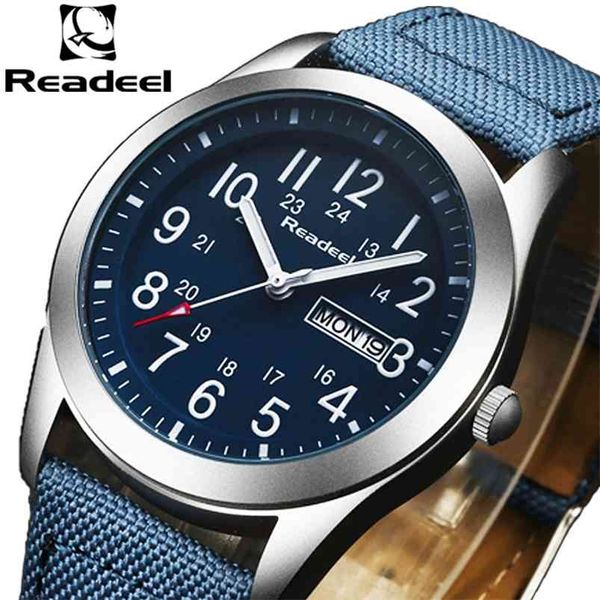 Readeel Orologi sportivi Uomo Luxury Brand Esercito Militare Uomo Orologi Orologio Orologio maschile al quarzo Relogio Masculino horloges mannen saat 210804