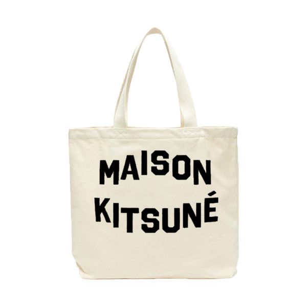 

luxury designers maison kitsune canvas shopping bag handbag tote decorations christmas