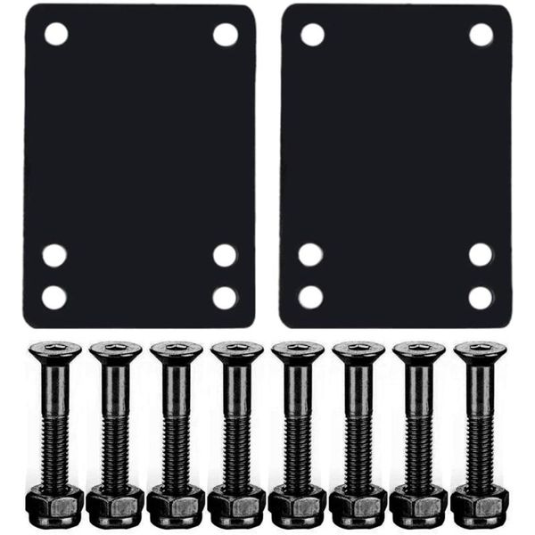 

skateboarding 1set skateboard riser pad silica gel gaskets for longboard dance board soft super shockpads with hardware truck screws