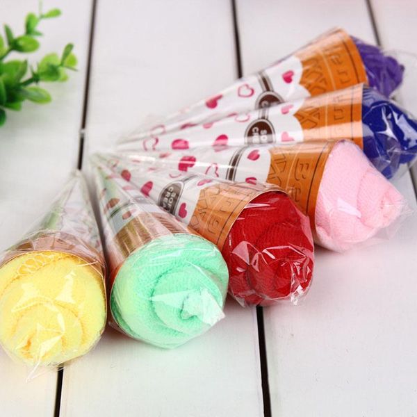 

towel 1 pcs washcloth cake shape gift soft for wedding birthday party couple valentine's day bou