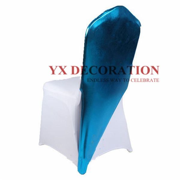 

chair covers bronzing metallic spandex cap hood for cover wedding event decoration
