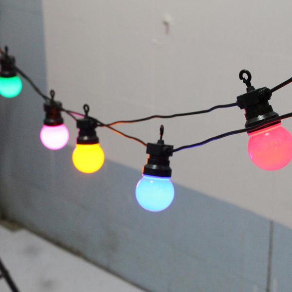 

strings 20 colorful bulb led string lights fairy christmas outdoor waterproof globe wedding party decor garland for backyard patio