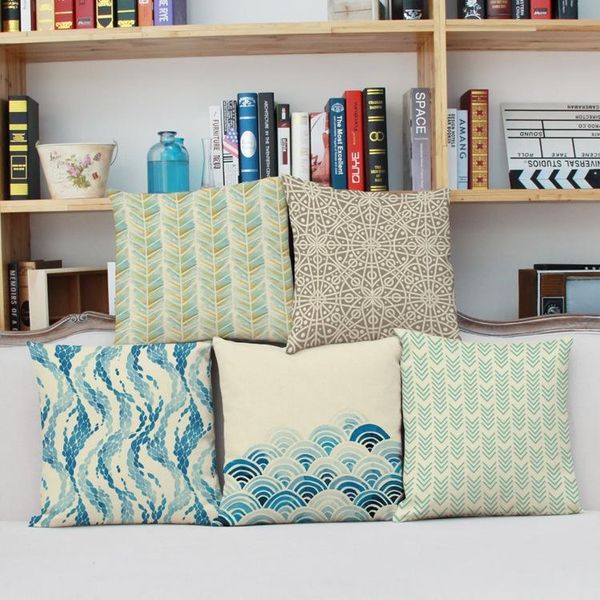 

arrive printing linen cotton cushion cover decorative throw pillow sofa case home deco cojines qy-09 cushion/decorative
