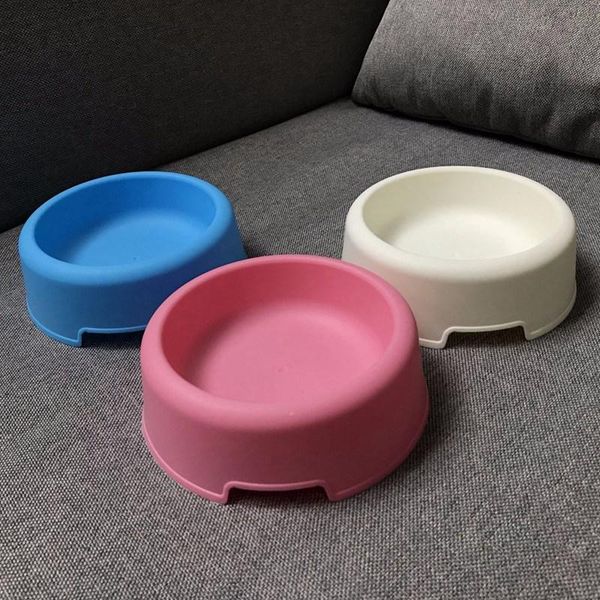 

pet resin round bowl basic dish and water feeder for dogs cats easy to clean dog bowls & feeders