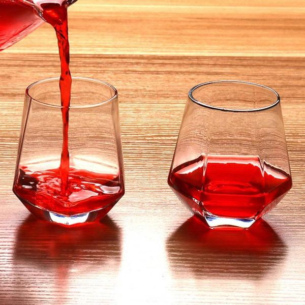 

300ml whiskey wine glass cup drinkware bar gifts gouden velg transparante melk thee mok thuis paar glazen cups glasses