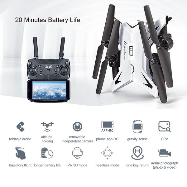 

2021 new drone ky601s 4k hd camera wifi hd camera 1080p foldable drone w/ wide-angle fpv professional quadcopter vs ky601g