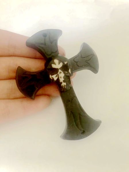 

12 pcs punk necklace styles ethnic tribal faux black cross skull evil adjustable jewelry, Silver