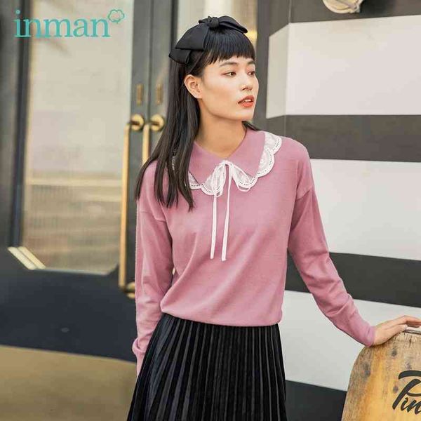 

sweater spring autumn sweet contrast color tie embroidered bow knit pullover base women's sweater 2cmj, White;black