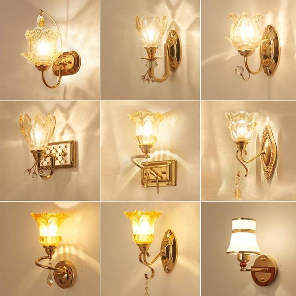 

wall lamp modern led crystal luminaire lights abajur espelho cabecero de cama beside