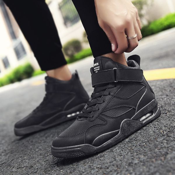 

large size 45 air cushion board men's medium casual sports sho long futur, Black