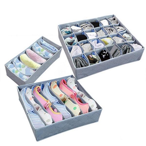 

storage drawers 3pcs sock bra underwear drawer box zipper bamboo
