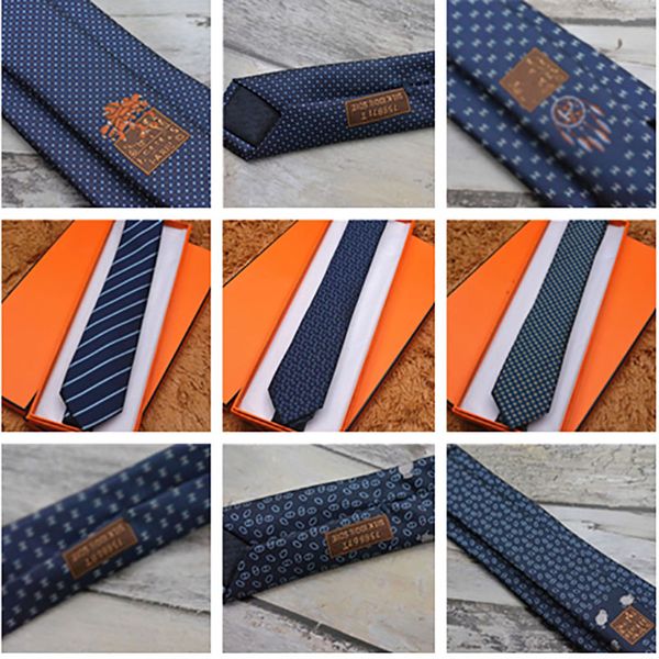 

brand men's ties premium 100% silk tie yarn-dyed business high-end gift box tie 7.0cm, Blue;purple