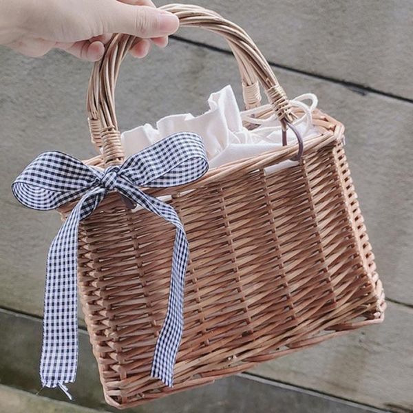

cross body straw purses and handbags for women 2021 summer rattan handmade crossbody bags ladies ribbons beach basket hand totes