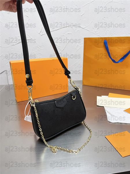 

m81066 creme white designer bag easy pouch on strap embossed monograms empreinte cowhide leather chain short carry cross-body adjustable clu