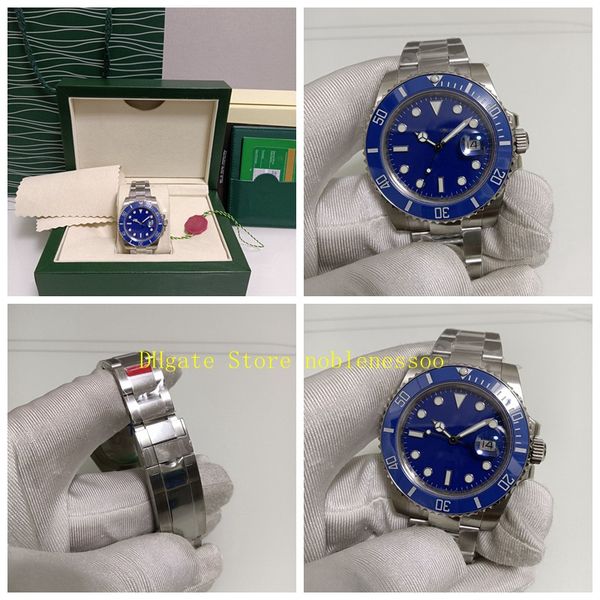 

4 style real p original box men's 116619lb watch bp factory mens 40mm 116619 oyster blue ceramic bezel 116610 116610ln 114060 2813 move, Slivery;brown