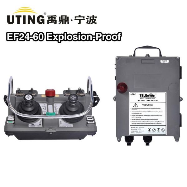 

radio remote manufacturer telecontrol dual 5-steps joystick explosion proof exct4 wireless control ef24-60 with siren controlers