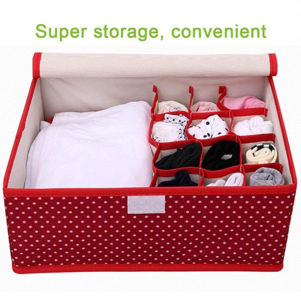 

storage drawers 18 gird drawer closet organizers boxes for underwear bra home non-woven scarfs socks organizer box