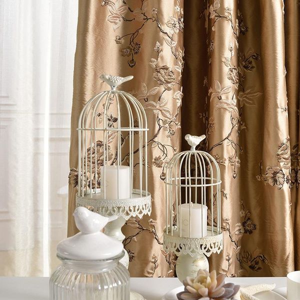 

curtain & drapes custom curtains for living room bedroom high precision jacquard fabric luxury shading left and right biparting open