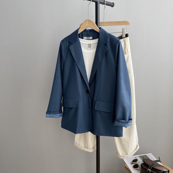 

suits turn down collar coat long summer blazer women feminino, White;black