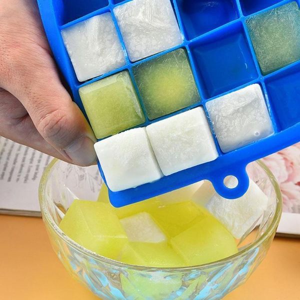 

baking moulds 24 grids silicone ice cube tray molds square shape maker fruit for wine bar gadgets popsicle drinking mold cream z9g3