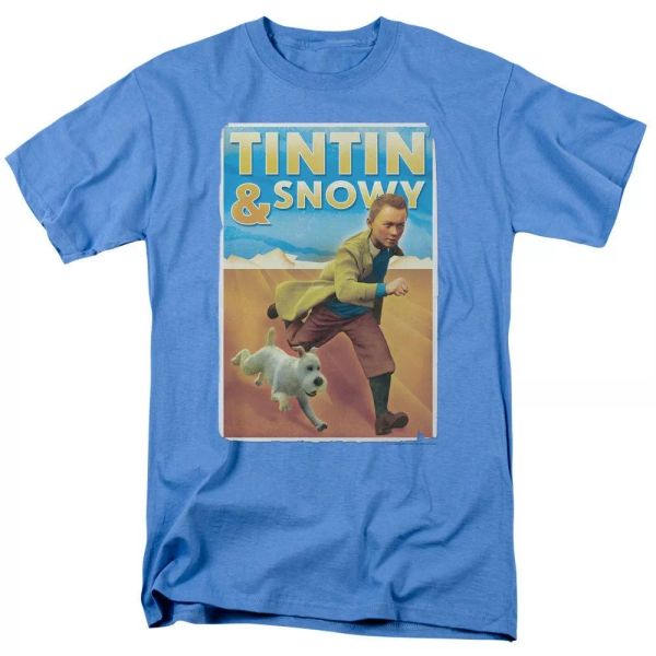 

Tintin Tintin & Snowy T-Shirt Sizes S-3X NEW, White;black