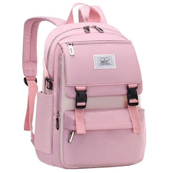 Школьные сумки девочки розовый рюкзак принцессы для подростковой легкой мощности, легкая ортопедия, детская сумка, дети, водонепроницаемые обычные школьные сумки