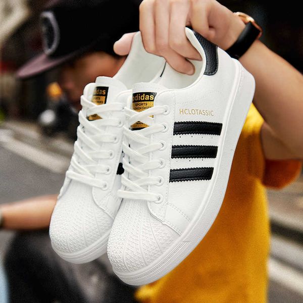 

2021 designer fashion leisure shell shoes summer white korean versatile board light flat for loverstraining sneakerstraining sneakers