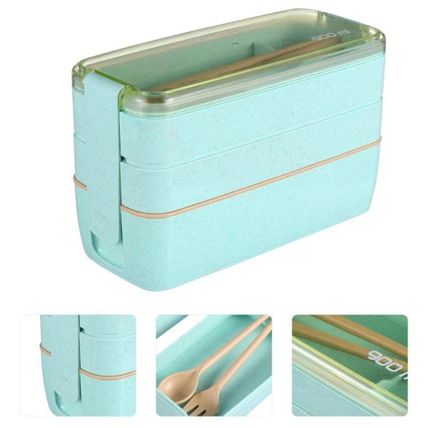 

dinnerware sets 1 set convenient bento box anti-leak storage with spoon and fork