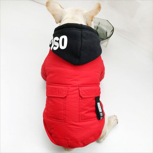 

dog apparel wear on both sides warm coats for dogs 2021 selling autumn and winter plus cotton padded vest styles pets