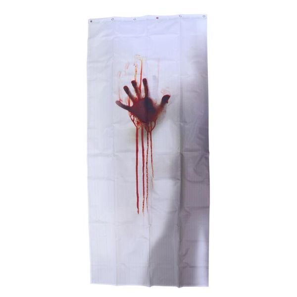 

bathroom shower curtain bloody handprints creative printed 150x180cm curtains