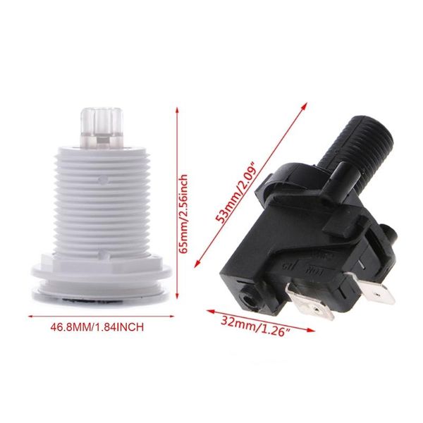 

smart home control bath tub spa waste garbage disposal self-lock air switch push button hose t3ec