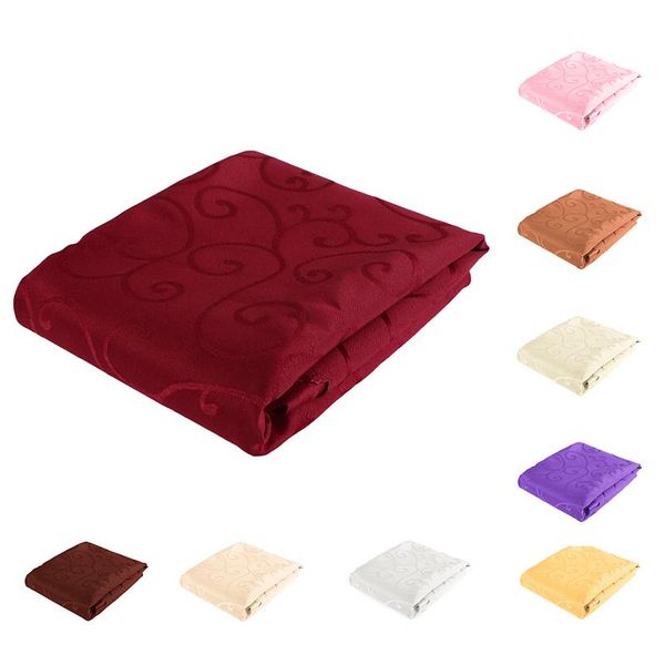 

inch round table cover tablecloth wedding banquet party polyester cloth