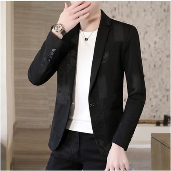 

small men's casual suit men's drs single wtern coat, White;black