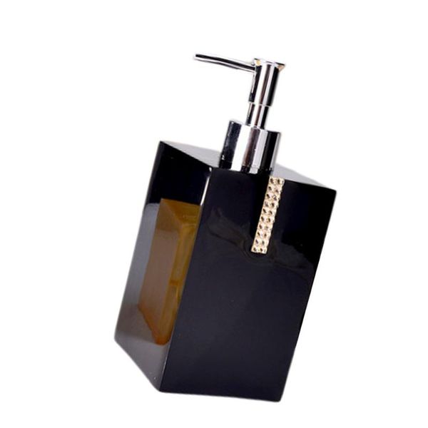 

550ml pump bottle resin shampoo face wash body hand soap atomizer dispenser refillable black liquid