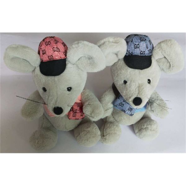 

year mouse backpack plush doll big ear zodiac children's doll sleeping gift, Blue