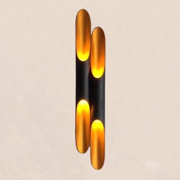 

nordic industrial retro wall lamp aluminum circular tube led lights living dining bedroom home decorative lighting lamps