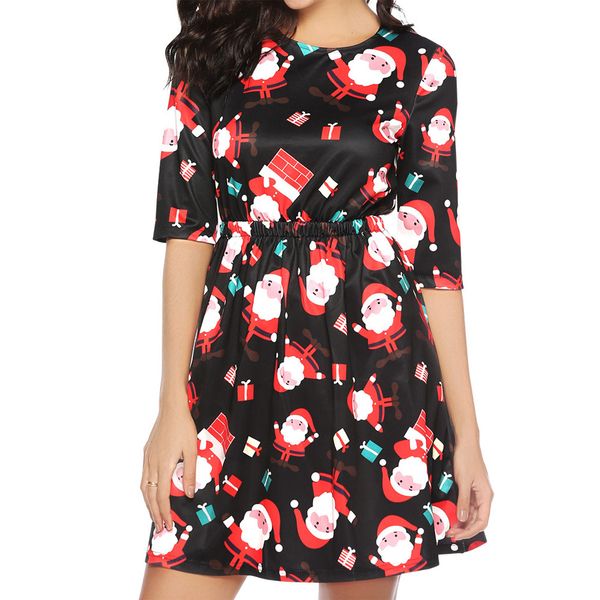 

charming dresses 2021 christmas tree snowman flat, Black;gray