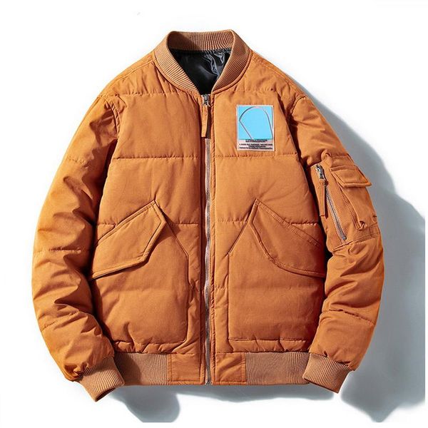 

men's jackets 2021 arrival bomber jacket men fashion hip hop streetwear cotton liner keep warm windproof flight pilot, Black;brown