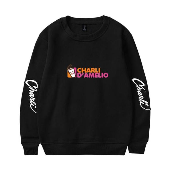

women's hoodies & sweatshirts the house sweatshirt charli d'amelio men women print addison rae pullover harajuku tracksuit, Black
